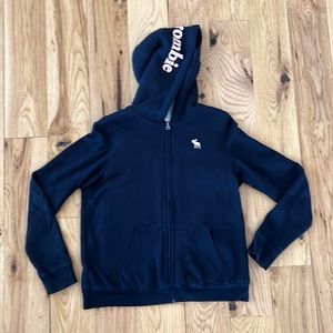Abercrombie Kids zip up hoodie- fleece lined